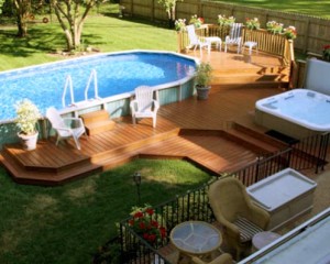 above ground pool image